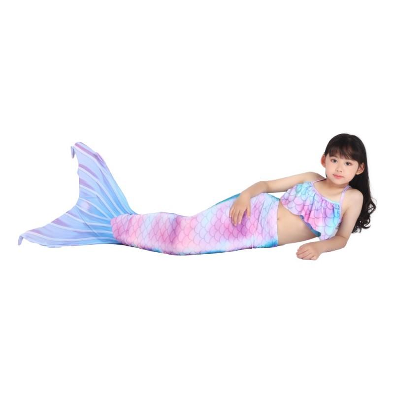 Mermaid Tail Swimsuit Kids Teens Adults Unisex Cosplay Costume Swimming Pool Beach Vacation Photo Shoot