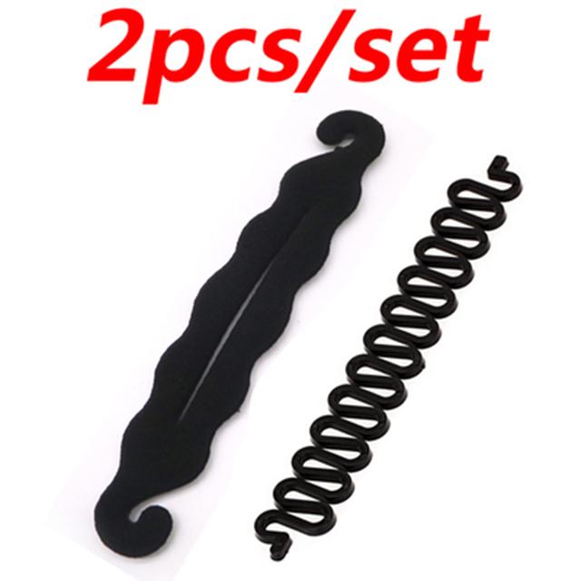 Модный салон для женщин и девочек, создатель хвоста, пластиковая петля, зажим для хвоста, аксессуары для плетения волос, инструмент для укладки волос