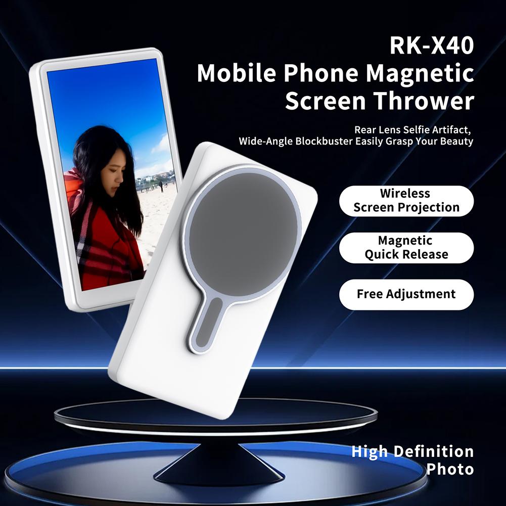 Magnetic Wireless WiFi Screen Monitor Lightweight Cell Phone Rear Camera Screen Monitors For Android iPhone Vlog Live Stream