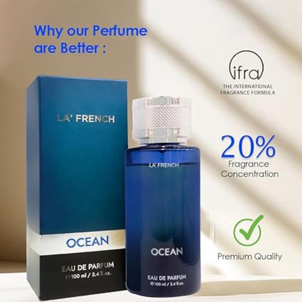 Ocean Eau De Parfum – 100 мл | Стойкие унисекс-парфюмы для мужчин и женщин | Свежий и смелый аромат | Идеально подходит для всех случаев | Премиум-парфюм