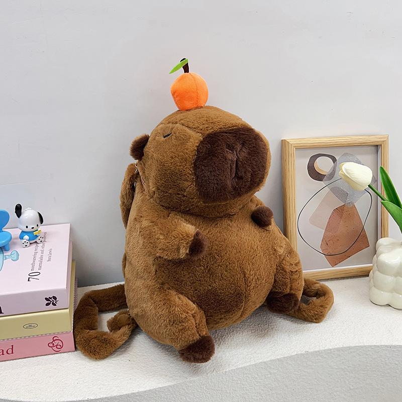 Креативный мультяшный рюкзак-кукла, модная милая уродливая плюшевая сумка капибара