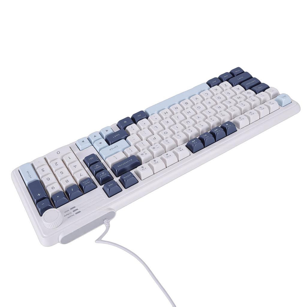 Проводная RGB-клавиатура с подсветкой, USB-интерфейс, игровая клавиатура с функцией ручки для компьютера