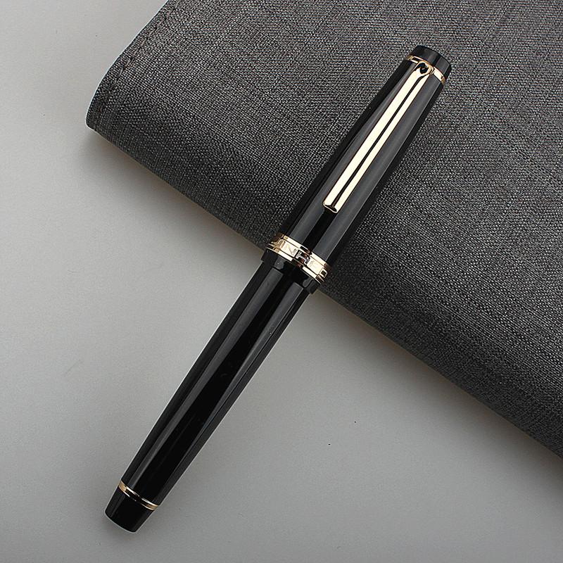 Перьевая ручка Jinhao 82 Акриловая EF/F/M/Изогнутое перо Золотая отделка С конвертером Пишущая ручка Премиум-класс Аксессуар для интерьера автомобиля