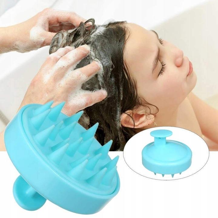 Scalp massage brush - massager for rubbing, peeling and washing hair