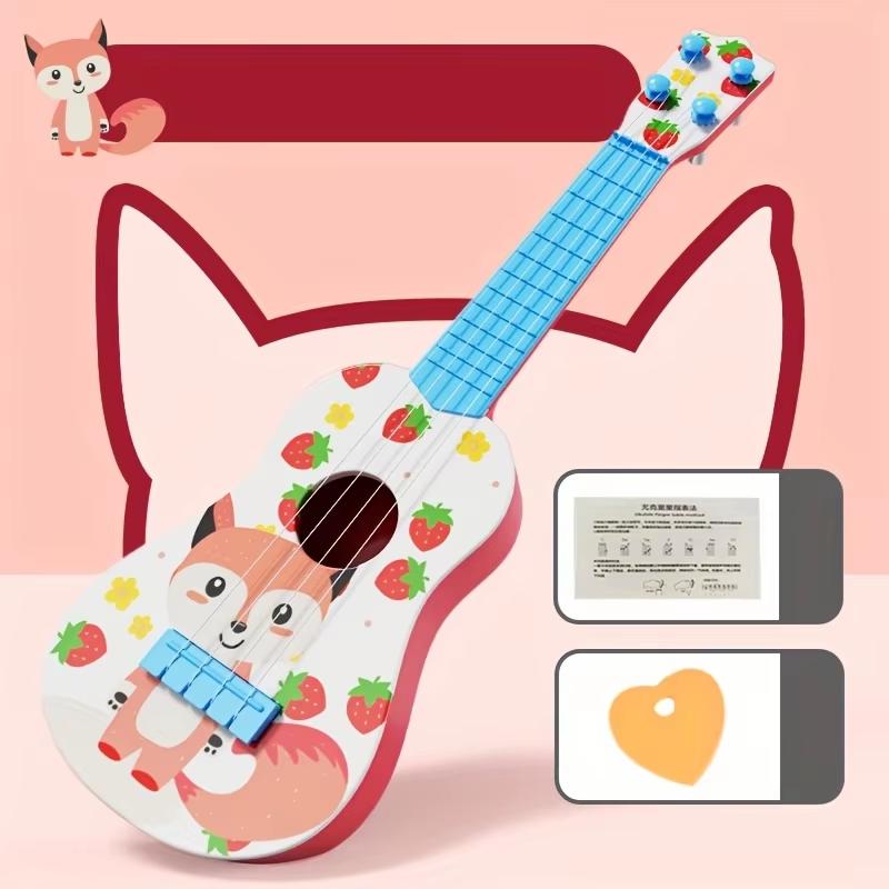 Musical Toy Guitar for Toddlers 0-3 Years Old Early Education Playful Learning Instrument Kids Development Fun Music Playset