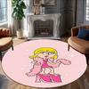1pc Lizzie McGuire Y Sus Locuras1 Print Round Carpet Chair Round Carpet Suitable for Bedroom Living Room Home Decorative Carpet