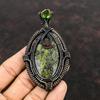 Dragon Bloodstone Pendant Copper Wire Wrapped Pendant Peridot Pendant Gemstone Copper Jewelry Gift For Mother Handmade Pendant Wire Jewelry