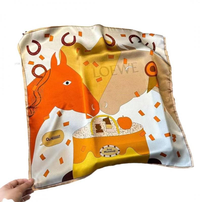 Silk Scarf Women 53x53cm Pure Mulberry Square Shawl Elegant Chinese Style Lightweight Fashion Accessory