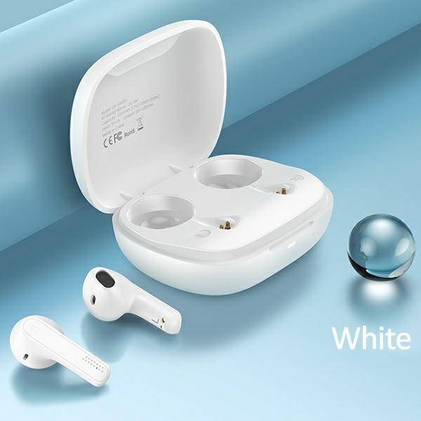 Usams Słuchawki Bluetooth 5.0 Tws Smseries Bezprzewodowe Biały/White Bhusm01 (Us-Sm001)