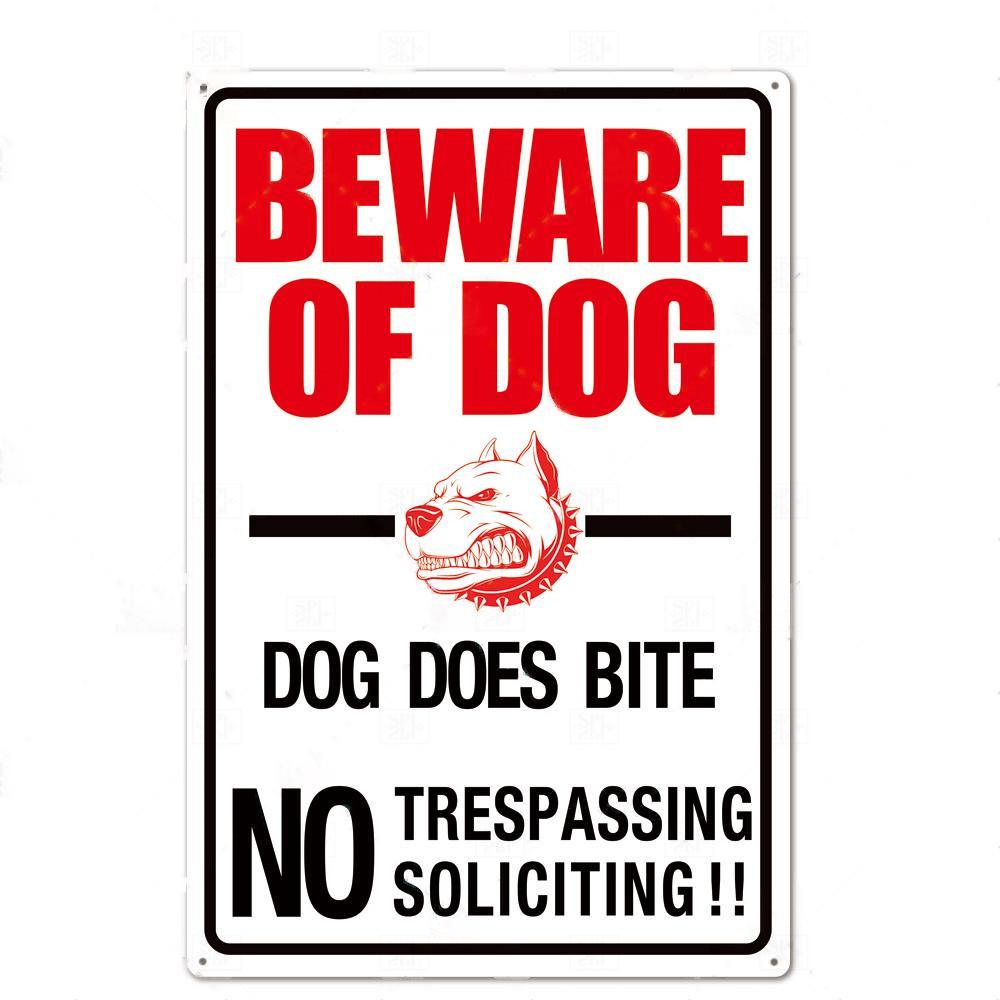 Остерегайтесь знака для собак, предупреждающий металлический знак, знак для охранной собаки, настенный декор, знак для двора, металлические знаки для собак запрещены
