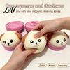 Dog Squeeze Toy Animal Shaped Stress Relief with Steamer Cartoon Pig Cow Sheep Monkey Gadget Toy Soft Ball Sensory Gift for Lovers Steamer