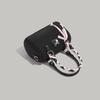 Niche design Boston bag, shoulder and crossbody bag, 2025 girly style, bow-tie strap handbag for daily commuting