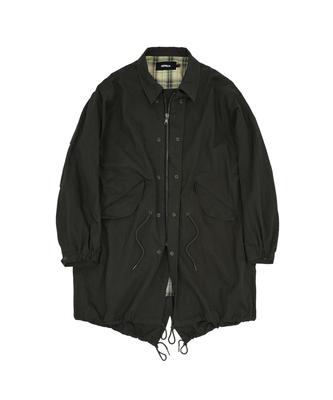 MEA Washed Fishtail Jacket [Dark Brown]