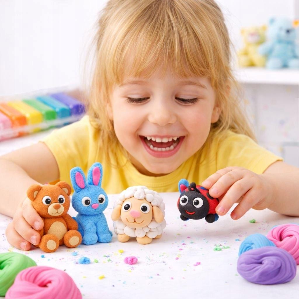 Foam Plasticine 12 Colors Sensory For Children