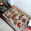 1 шт. Рождественский коврик для собаки Merry Bright Праздничный коврик для входной двери внутри и снаружи Зимний дверной ковер Декор для дома