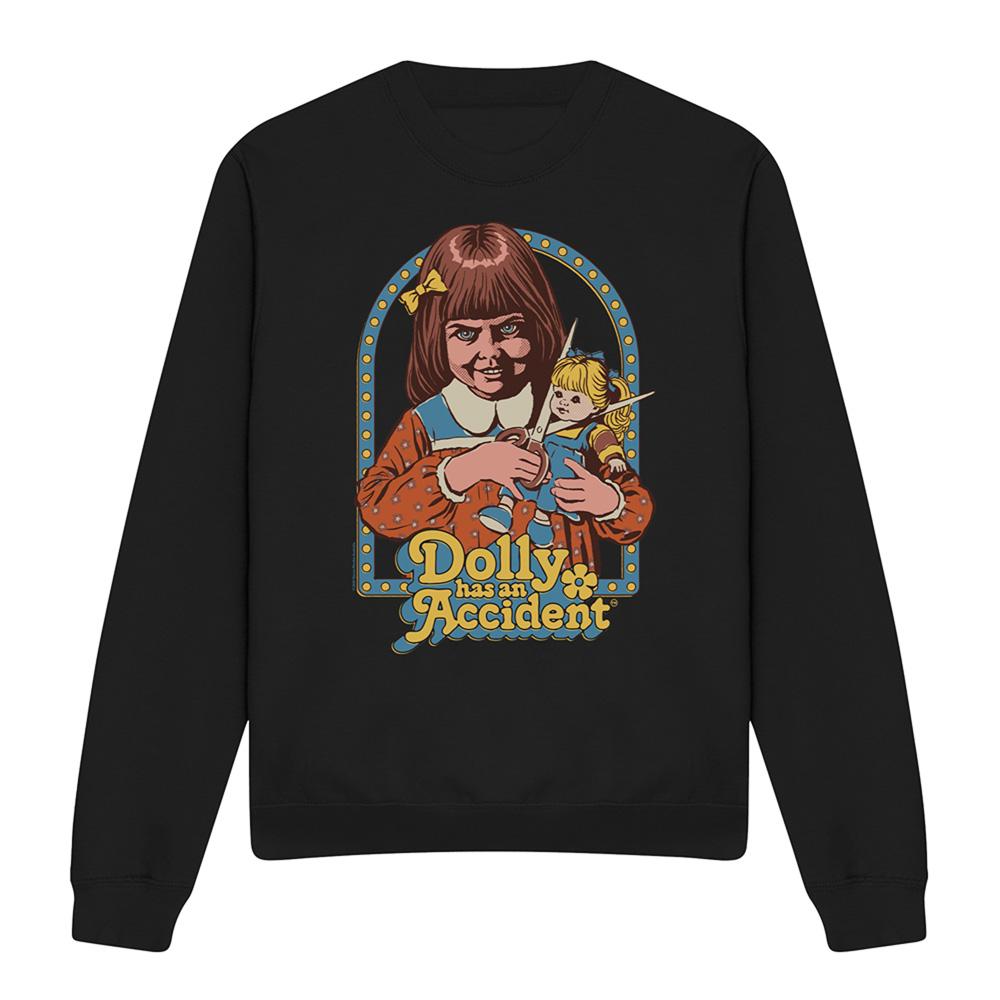 Steven Rhodes Unisex Adult Dolly Has An Accident Sweatshirt