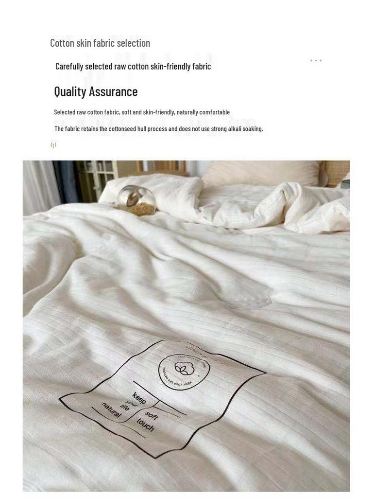 Eco-Friendly Cotton Soybean Quilt for All Seasons