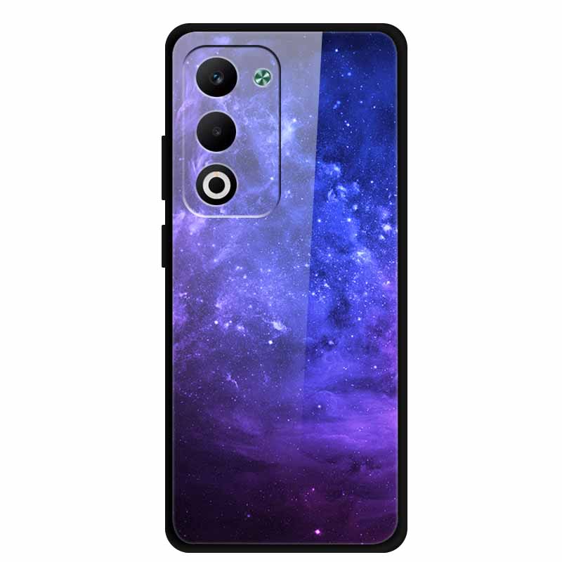 Glass Back Cover For Oppo A5 5G 2025 Phone Case 6.67" Hard Tempered Glass Case For Oppo A5i Pro 4G Case A5iPro Soft Bumper Shell
