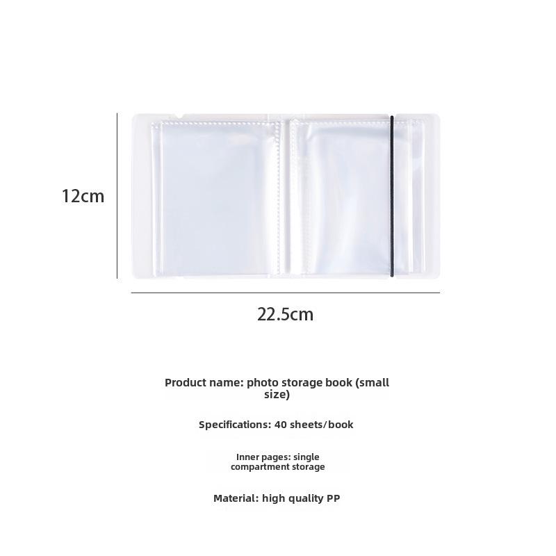 Фотоальбом большого размера формата А6 с карманами для фотографий, наклеек, карточек, заметок и иллюстраций, 40 страниц