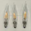 C17 C22 LED Filament Candle Bulb, 230V, 2W, 2200K, for Candlesticks, Nightlights, Pendant Lights, and Decorative Bulbs.
