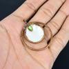Mother of Pearl Pendant Gemstone Pendant Copper Electroformed Pendant, Handmade Jewelry Anniversary Gift