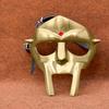 MF Doom Gladiator Mask Durable Steel Face Mask with Brass Finish for Cosplay, Costumes Unique Christmas Gifts