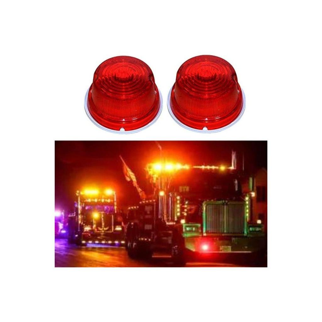 2 шт. Универсальные задние фонари круглые красные светодиодные задние фонари для прицепа поворот стоп тормоз для RV грузовиков трактора, Yanmar L1500, L175, L2000 с 24 В