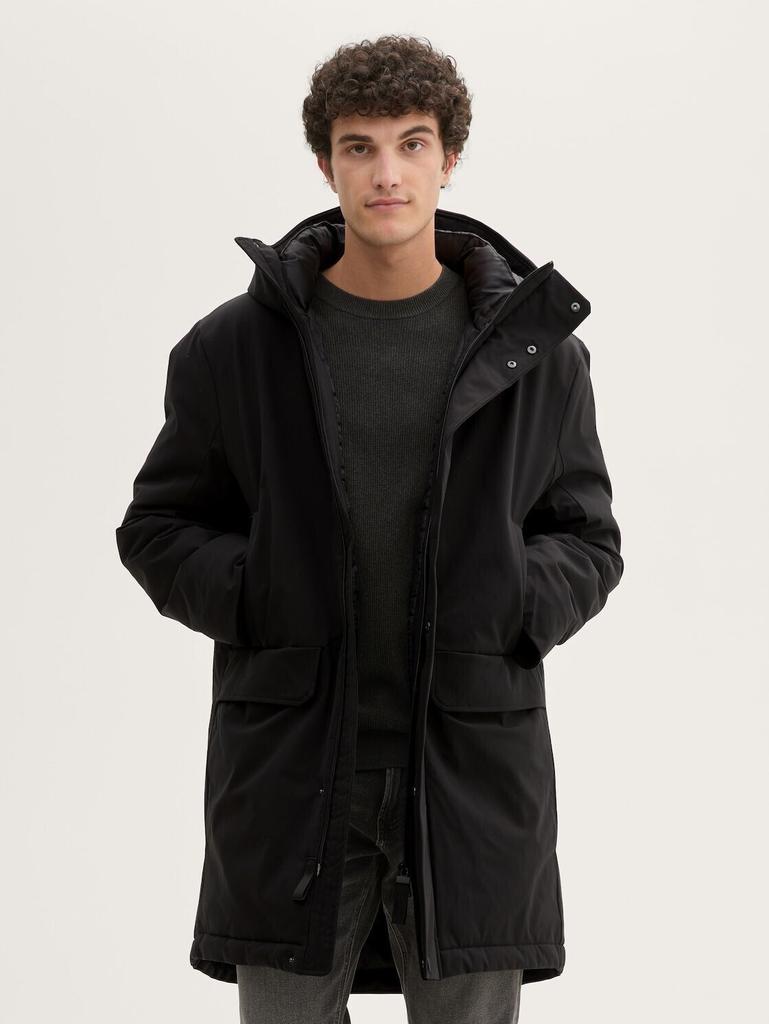 Зимняя куртка Tom Tailor Tech Hooded Parka (1041349) водоотталкивающая Parka (1041349) черный