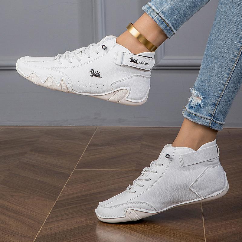 Women's Boots Lace Up Flat with Basic Ankle Boots Fashion Short Boots Waterproof Female Walking Shoes  Luxury Footwear