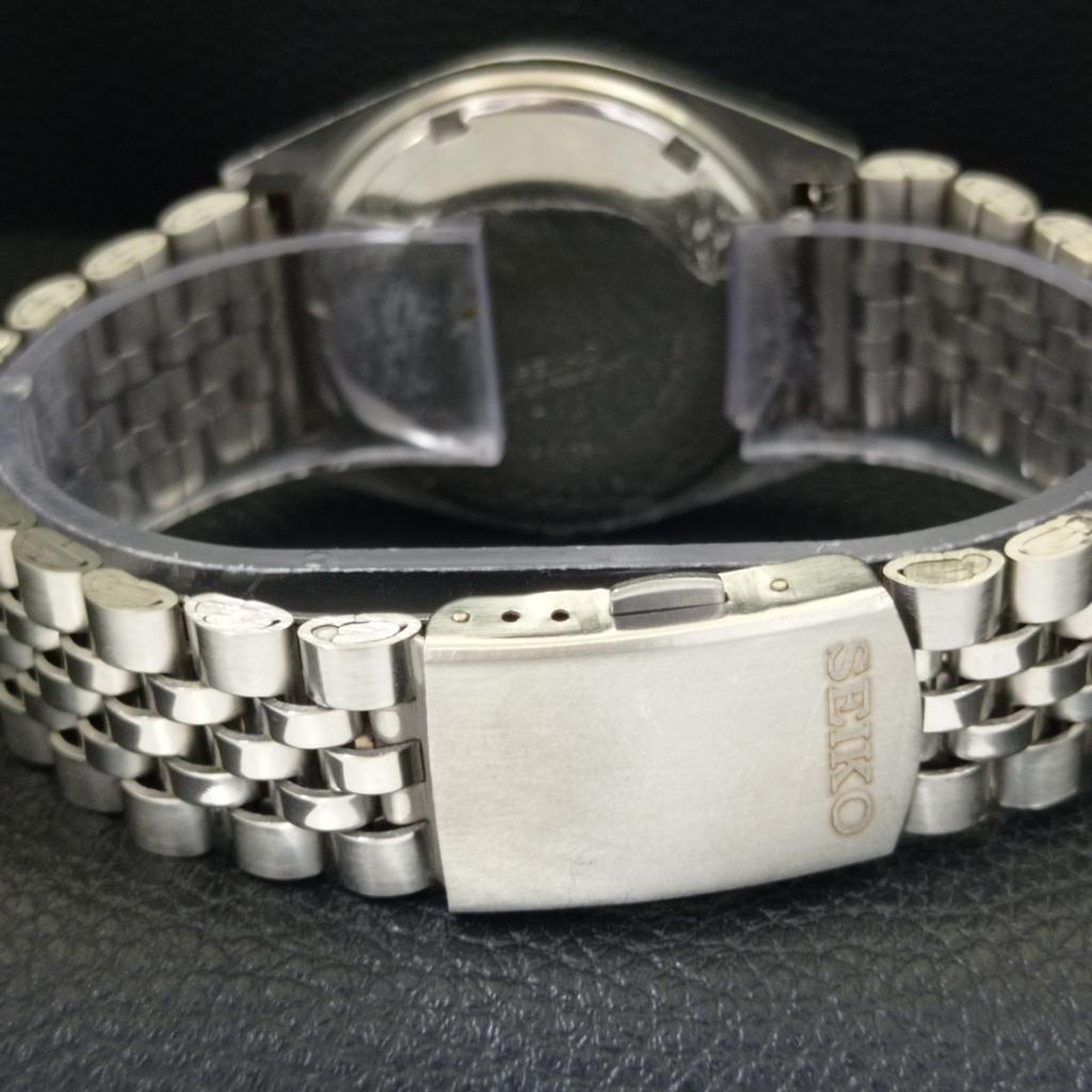 GENUINE VINTAGE SEIKO 5 AUTOMATIC 6309A JAPAN MENS SILVER DIAL WATCH A701655-5 R206c-a701655