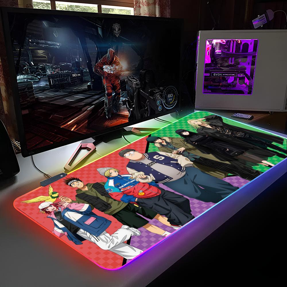 T-Taro S-Sakamoto-S Коврик для мыши Коврик для мыши с RGB-подсветкой Коврик для мыши для ноутбука Коврик для мыши для ноутбука Игровой Коврик для компьютерного стола Игровые аксессуары