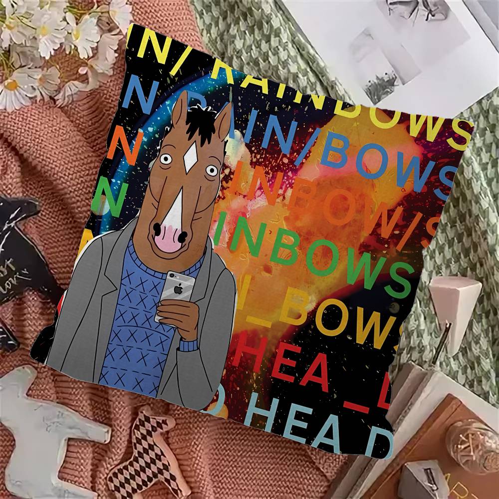 BBoJacksHHorseman Cushion Cover Inches Farmhouse Decor Home Throw Pillow Covers for Couch Decorations