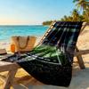 Seattle Seahawks Personalized Text Beach Towel Soft Durable Quickdry Portable For Swimmingbeachcamping Travel Beach Accessoriesgym
