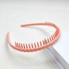 Solid Color Teeth Matte Hair Hoop Acrylic Non-slip Hairband Hair Band   Make Up
