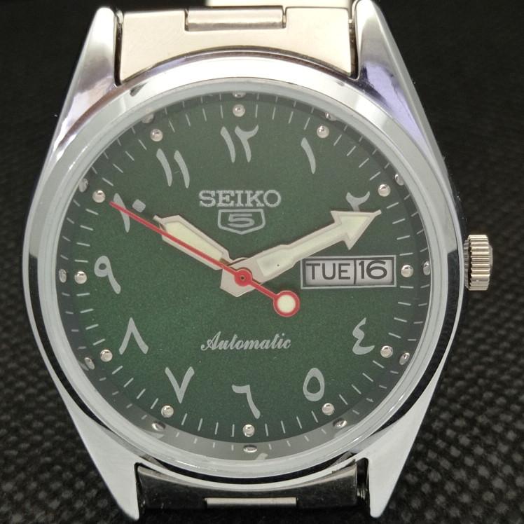 ВОССТАНОВЛЕННЫЕ ВИНТАЖНЫЕ SEIKO 5 АВТОМАТИЧЕСКИЕ 6309A ЯПОНИЯ МУЖСКИЕ АРАБСКИЕ ЧАСЫ a318820-9