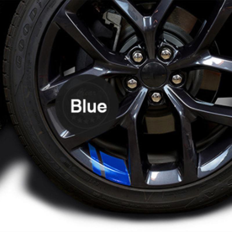 6 шт. светоотражающие наклейки на ступицу колеса, устойчивые покрытия, внешние аксессуары, автомобильные наклейки для декора автомобиля для Dodge Chrysler