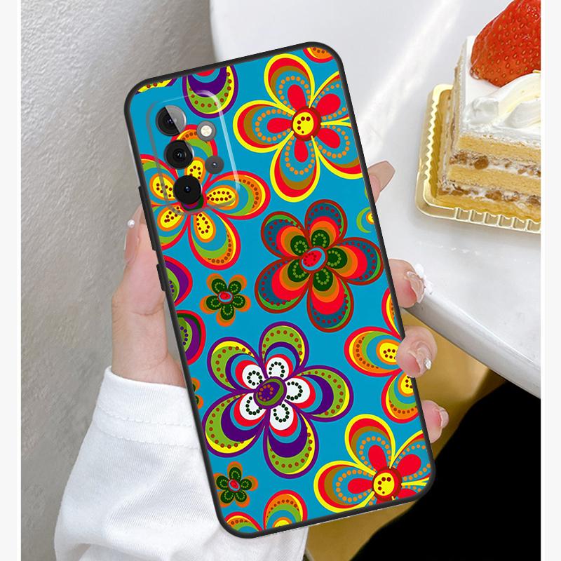 Крутой Цветочный Хиппи Бохо Чехол Для Samsung Galaxy A53 A33 A23 A13 A15 A25 A35 A55 A54 A34 A14 A51 A12 A32 A52 Чехол