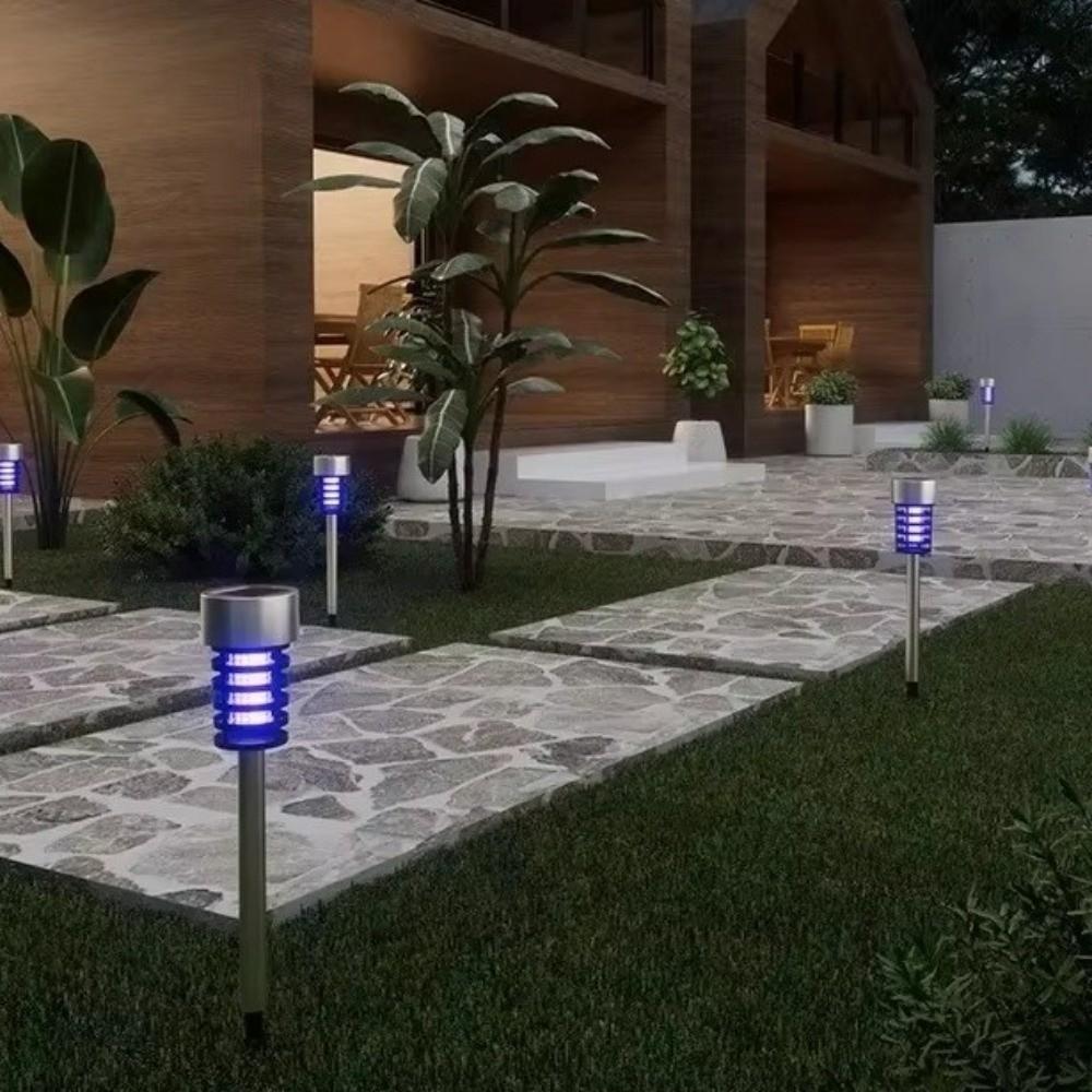 Solar Powered Solar Mosquito Killer Lamp Waterproof Mosquito Killer Lamp New Solar Insect Zapper