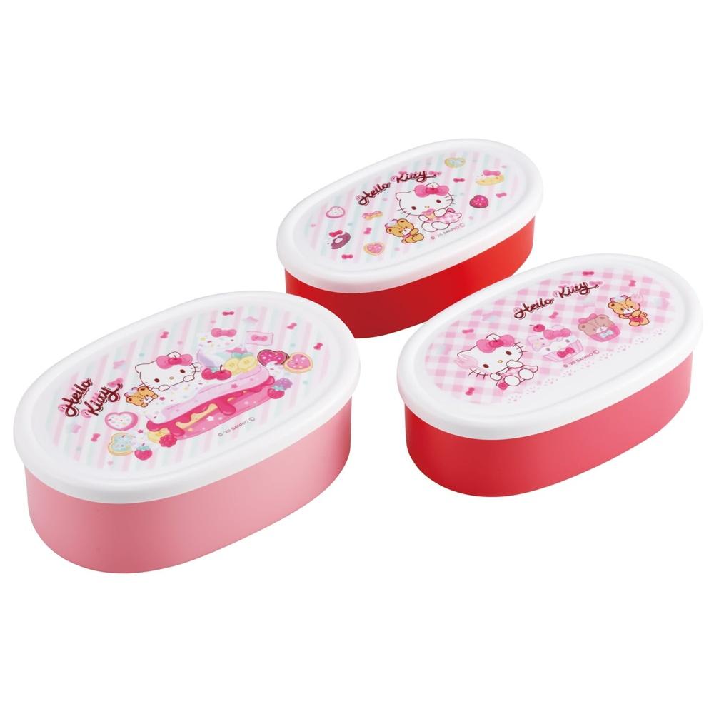 Skater Bento Box Lunch Seal Container Storage Set of 3 Made in Japan Sanrio Hello Kitty Fancy Snacks Weets Girls SRS3S-A