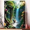 5d Diy Озеро Алмазная Картина Пейзаж Вышивка Мозаика Водопад Дерево и Птица Пейзаж Круглый Квадратный Алмазный Крест Искусство Главная