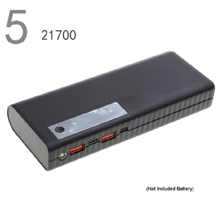LED Display Power Bank Cases DIY Shells 22.5w Battery Charger Cases LED Light