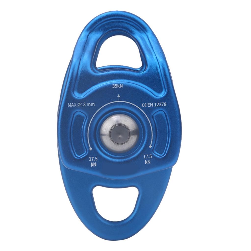 Outdoor Coaxial Movable Side Swing Double Pulley for Climbing Crossing Lifting Transportation