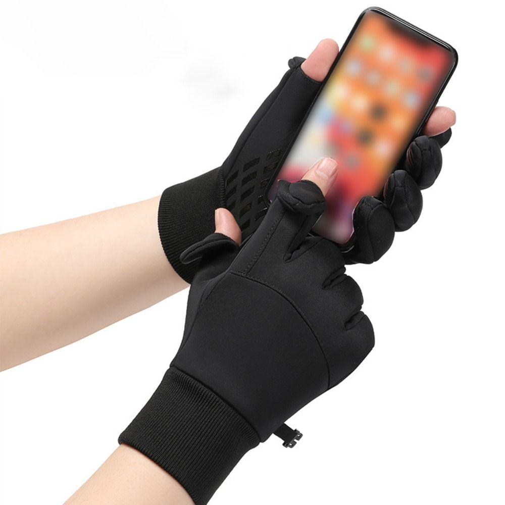 Touchscreen Sports Mittens Warm Outdoor Riding Mittens Multifunction Protective Mittens Hiking