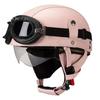 Vintage-Style Open Face Motorcycle Helmet Adults Unisex ABS Half With 3C Certification