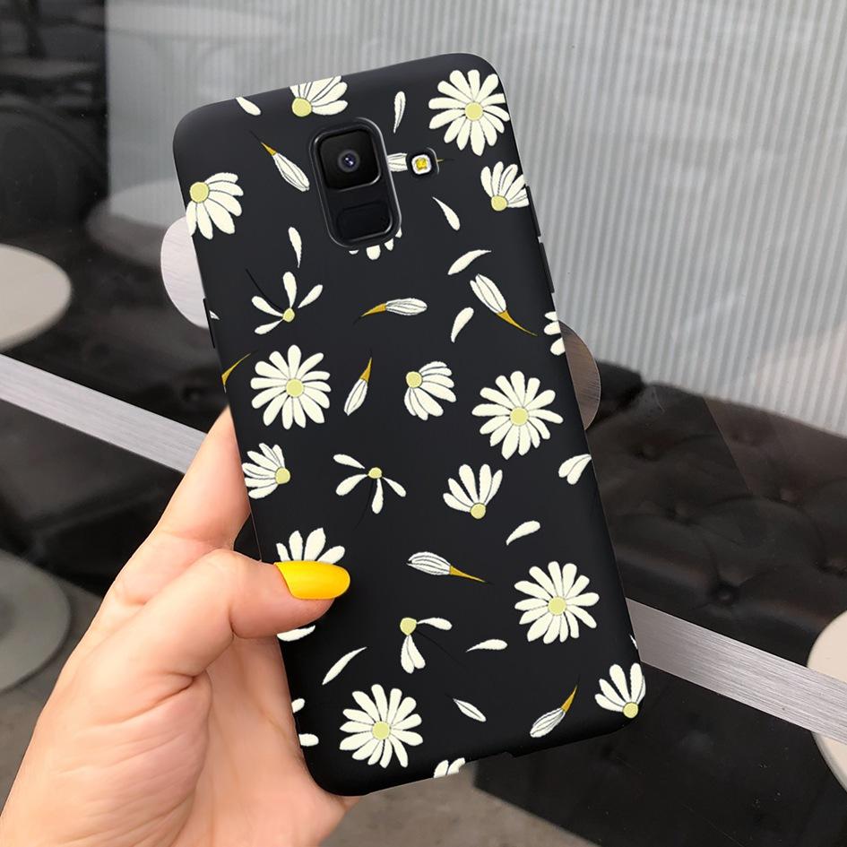 Для Samsung Galaxy A6 2018 Чехол SM-A600F Милый Подсолнух Астронавт Чехол для Телефона Для Samsung A6 Plus 2018 A6Plus A6+ SM-A605F Coque