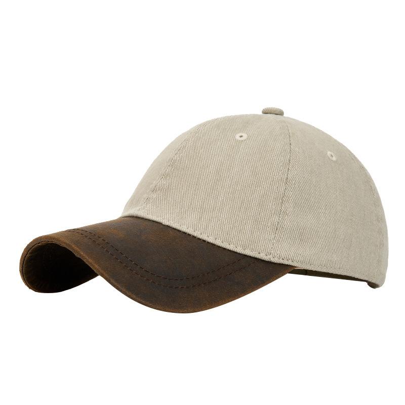 Washed and old baseball caps can be worn in all seasons, men's and women's fashion curved brim cap, retro casual sun hat