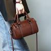 2025 Новая женская сумка Осень Зима Натуральная кожа Сумка на плечо Модная Универсальная Бостонская сумка Кроссбоди Сумка-подушка