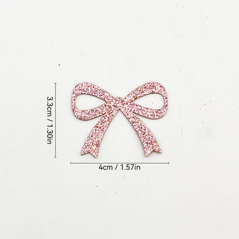 Glitter Pink Bow Double-Sided Bachelorette Party Table Confetti Sprinkle