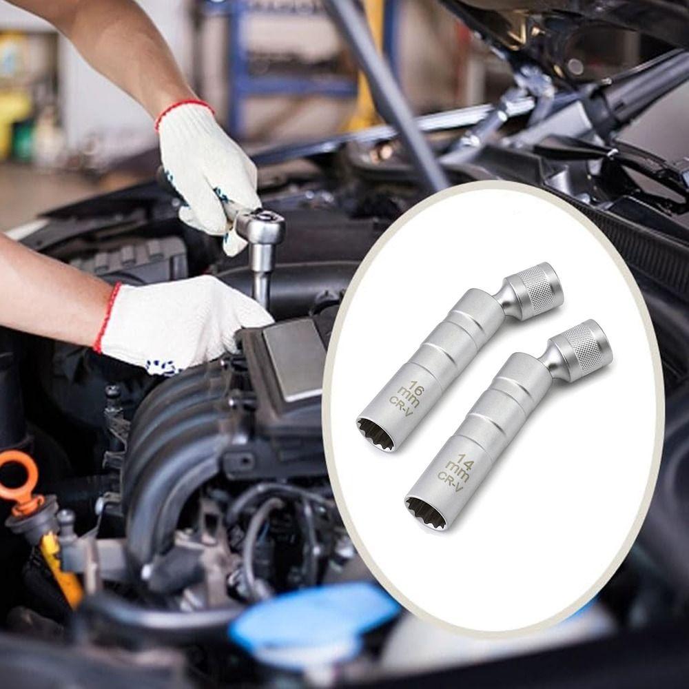 Удлиненная магнитная свечная головка Профессиональный инструмент для снятия свечей зажигания Автоаксессуары