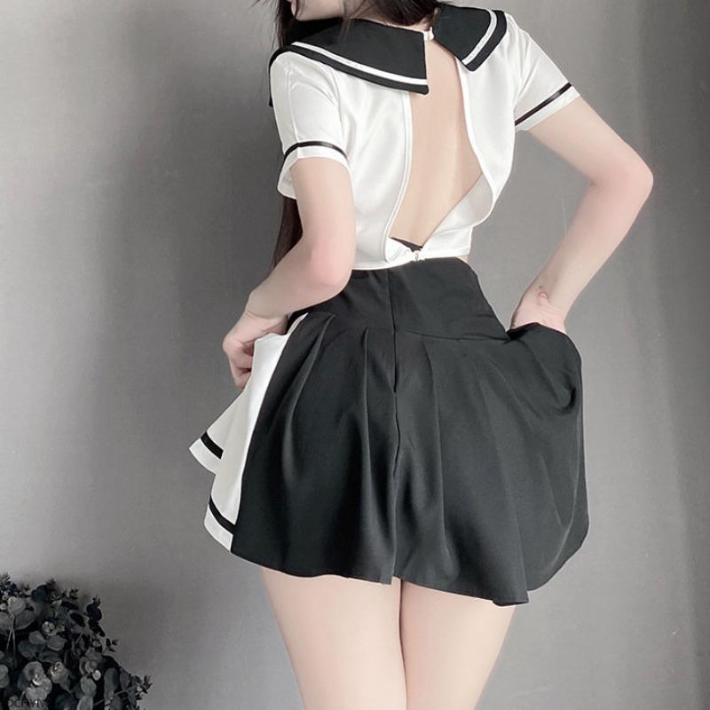 Японский стиль кампус красный сексуальный студент косплей школьница нижнее белье ролевая игра короткая плиссированная юбка рейв вечеринка милая одежда для девочек